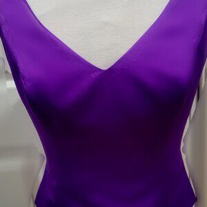Elegant Royal Purple Sleeveless Top
